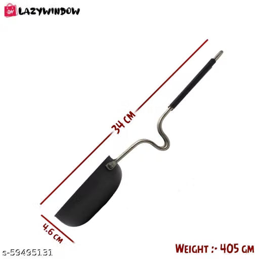 LAZYwindow'S Iron Tadka Pan/Fry Pan with Steel Handle for Kitchen 12cm Diameter Pack Of 1