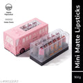 MILA BEAUTE Minis Pout Party Lipstick, Long Lasting & Highly Pigmented, 12 Mini Pocket Fit Lipstick - Multicolor (Set B)